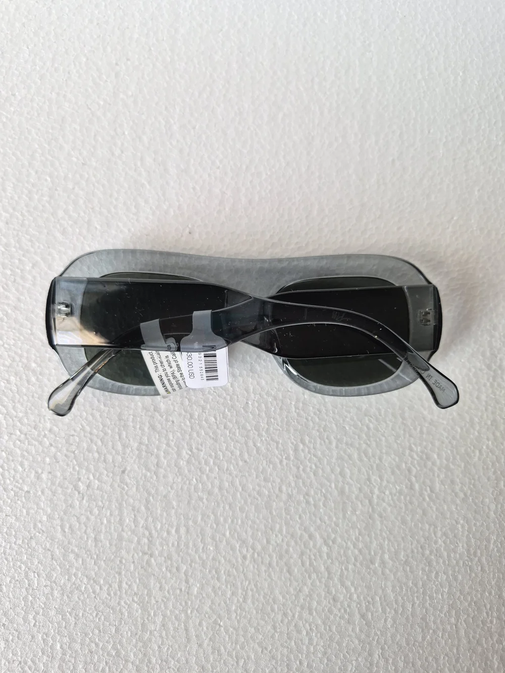 NWT Free People Clear Frame Sunglasses with Dark Gray Lenses